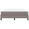 vidaXL Boxspringbett mit Matratze Taupe 160 x 200 cm Stoff