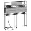 vidaXL Stauraum-Kopfteil mit Regal Grau Sonoma 75 cm Holzwerkstoff