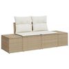 vidaXL Garten-Sofa-Set 10 pcs Beige und Weiß