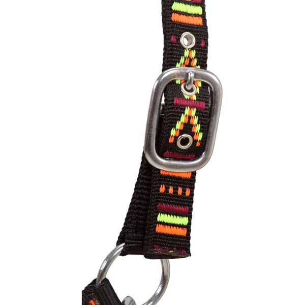 vidaXL Pferdehalfter 2 St&uuml;ck Nylon Gr&ouml;&szlig;e Pony Schwarz