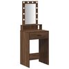 vidaXL Schminktisch Braun 50 x 41 x 140 cm Holzwerkstoff