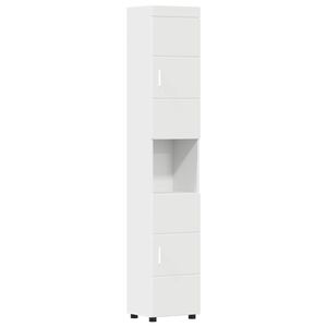 vidaXL Badezimmerschrank-Set TULUM Wei&szlig; 37 x 31,5 x 203 cm