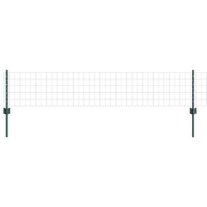 vidaXL Euro-Zaun mit Pfosten 10 x 0,4 m PVC-beschichteter Stahl Gr&uuml;n