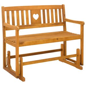 vidaXL Garten Schaukeltbank Natur 110 x 59 x 97 cm Massivholz Akazie