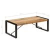 vidaXL Couchtisch 120 x 60 x 40 cm Mangoholz Massiv