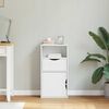 vidaXL Beistellschrank mit Schublade ODDA Weiß Massivholz Kiefer