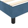vidaXL Boxspringbett mit Matratze Dunkelblau 90x190 cm Samt