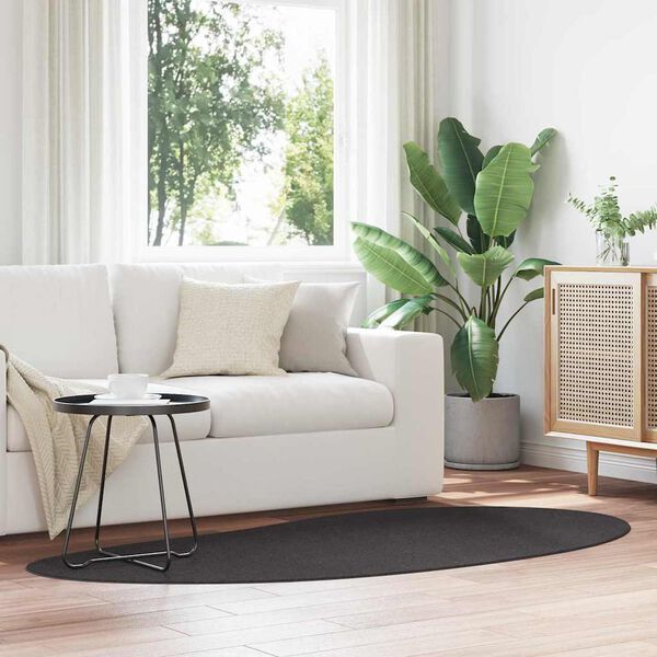 vidaXL Teppich Anthrazit 100 x 200 cm Polyester