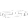 vidaXL Hundezwinger Silbern 18 m&sup2; Stahl
