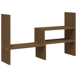 vidaXL Monitorst&auml;nder Honigbraun (39-72)x17x43 cm Massivholz Kiefer