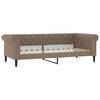 vidaXL Tagesbett Cappuccino-Braun 100x200 cm Kunstleder