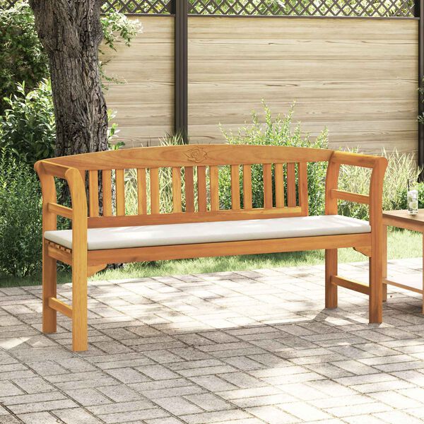 vidaXL Rosenbank Natur 157 x 46 x 82,5 cm Massivholz Akazie
