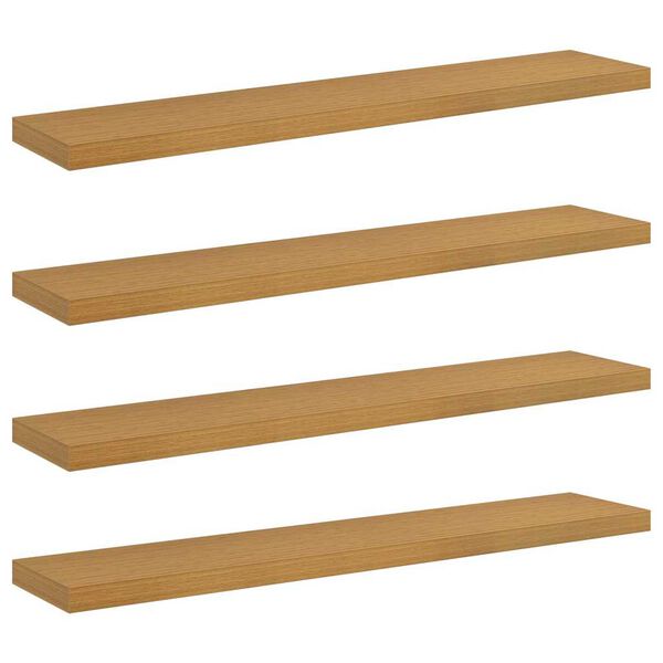 vidaXL Wandregal 4 pcs Beige 120 x 23,5 x 4 cm Holzwerkstoff