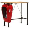 vidaXL Bartisch Traktor Rot und Braun 55x120x107 cm Massivholz Mango
