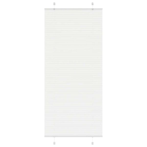 vidaXL Plissee Wei&szlig; 90x200 cm Stoffbreite 89,4 cm Polyester