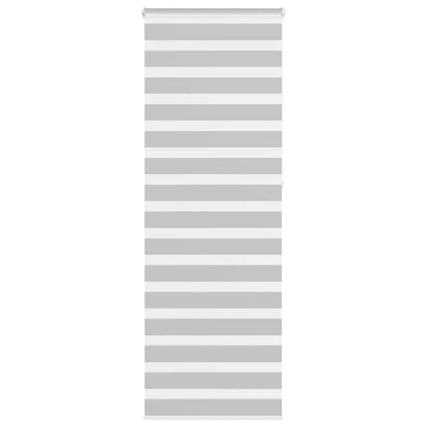 vidaXL Doppelrollo Hellgrau 75x230 cm Stoffbreite 70,9 cm Polyester
