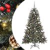 vidaXL K&uuml;nstlicher Weihnachtsbaum Gr&uuml;n 180 cm PVC, Plastik und Stahl