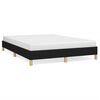vidaXL Bettgestell ohne Matratze Schwarz 140x190 cm Stoff