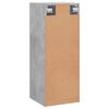 vidaXL Wandschrank Betongrau 34,5x34x90 cm