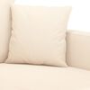 vidaXL 3-Sitzer-Sofa Creme 210 cm Samt