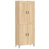 vidaXL Highboard Sonoma-Eiche 69,5x34x180 cm Holzwerkstoff