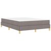 vidaXL Boxspringbett mit Matratze Taupe 160 x 200 cm Stoff