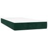 vidaXL Boxspringbett mit Matratze Dunkelgr&uuml;n 100x200 cm Samt
