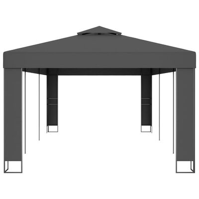 vidaXL Pavillon mit Doppeldach 3 x 6 m Anthrazit