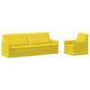 vidaXL Sofa-Set 2 pcs Helles Gelb Stoff