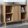 vidaXL Badschrank Braun Artisan-Eiche 80x33x60 cm Holzwerkstoff