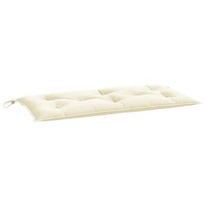 vidaXL Gartenbank-Auflage Cremewei&szlig; 100x50x7 cm Oxford-Gewebe