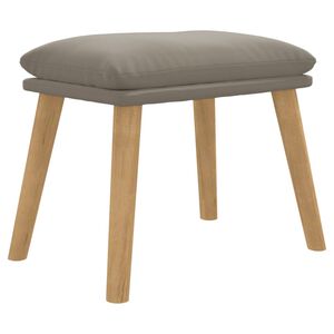 vidaXL Fu&szlig;hocker Hellgrau 45x29,5x35 cm Samt