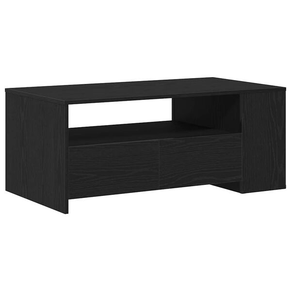 vidaXL Couchtisch Schwarz Eichen-Optik 102 x 55 x 43,5 cm