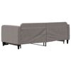 vidaXL Tagesbett Ausziehbar Taupe 90x200 cm Stoff