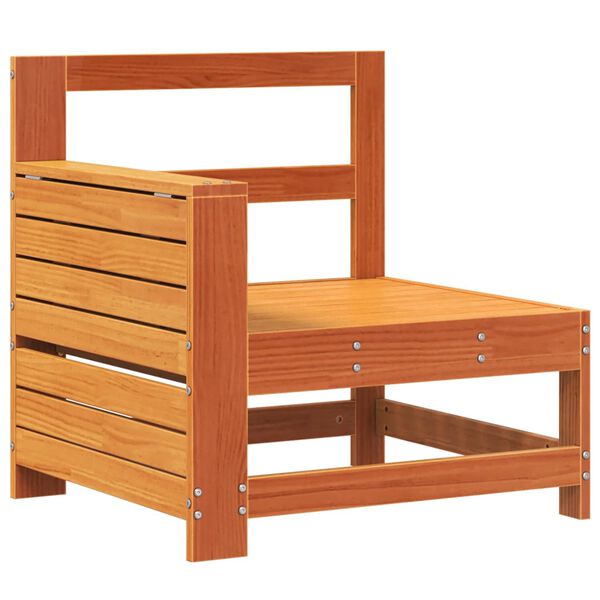 vidaXL Gartensofa mit Armlehne und Beistelltisch Massivholz Kiefer