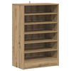 vidaXL Schuhschrank Artisan-Eiche 60x35x92 cm Holzwerkstoff