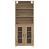 vidaXL Highboard Artisan-Eiche 69,5 x 34 x 180 cm