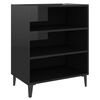 vidaXL Sideboard Hochglanz-Schwarz 57x35x70 cm Holzwerkstoff