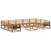 vidaXL Outdoor-Sofagarnitur 10 pcs Natur Massivholz Akazie