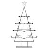 vidaXL Metall-Weihnachtsbaum für Dekorationen Schwarz 140 cm
