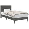 vidaXL Bettrahmen mit Kopfteil Dunkelgrau 80 x 200 cm Cordstoff