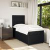vidaXL Boxspringbett mit Matratze Schwarz 100x200 cm Samt