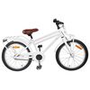 vidaXL Kinderfahrrad 22 Zoll f&uuml;r 7-12 Jahre alt Wei&szlig;