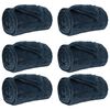 vidaXL Wohndecken 6 Stk. Marineblau 130 x 150 cm 3.04 Fleece
