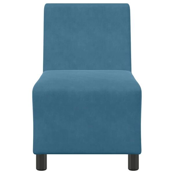 vidaXL Modulares Sofa ohne Armlehnen Blau 55 cm Samt
