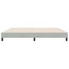 vidaXL Boxspringbett ohne Matratze Hellgrau 180x210 cm Samt