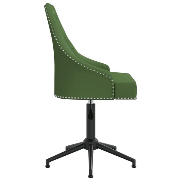 vidaXL Esszimmerstuhl Drehbar Dunkelgr&uuml;n Samt