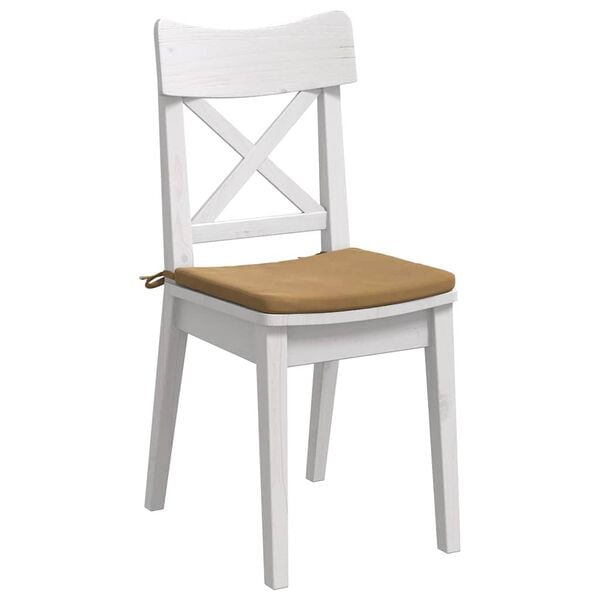 vidaXL Sitzkissen 4 pcs Braun 40 x 40 x 3 cm Samt