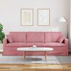 vidaXL Sofa Rosa 228 x 78 x 80 cm Samt