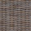 vidaXL Sitzbank mit Stauraum mit Kissen Grau 110 x 40 x 50 cm Rattan